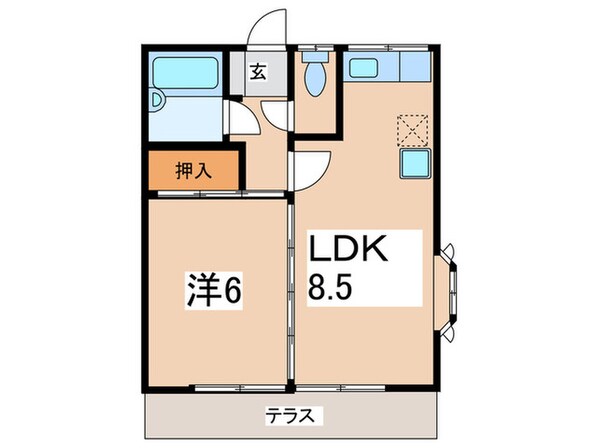 オレンジハウスの物件間取画像